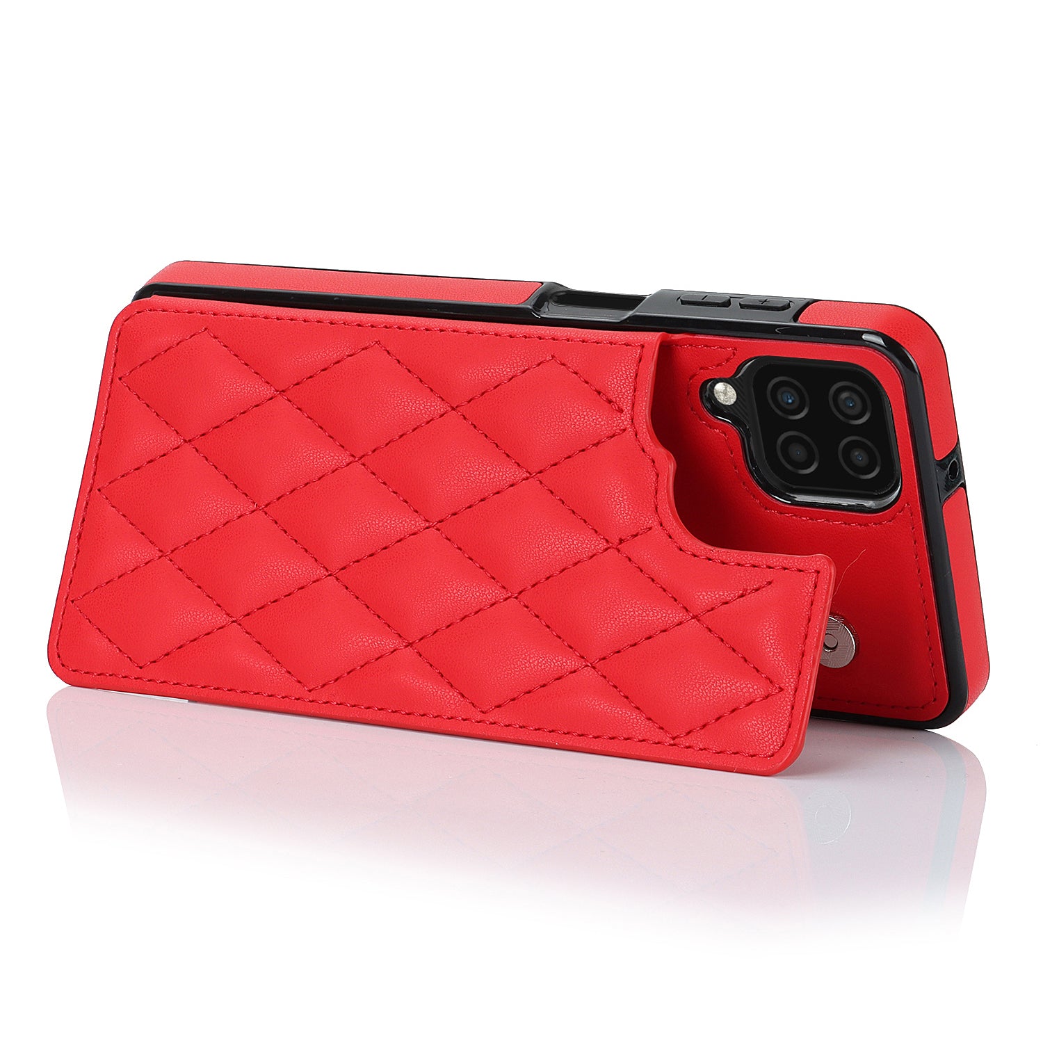 For Samsung Galaxy A12 Kickstand Phone Case PU Leather TPU Card Holder RFID Blocking Cover For Samsung Galaxy A12 Kickstand Phone Case PU Leather TPU Card Holder RFID Blocking Cover